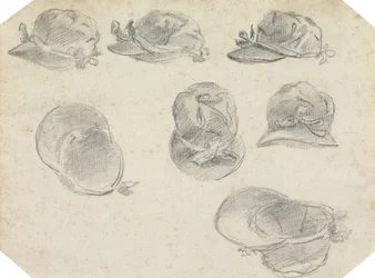 Seven Studies of Jockeys Caps